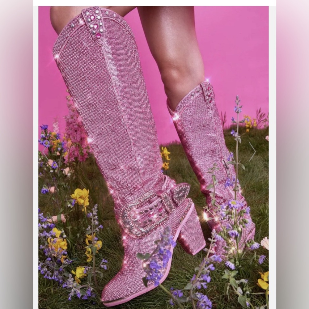 Sheriff Shine Cowboy Boots - Pink